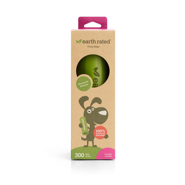 earth rated - 300 Bags on a Large Single Roll (Lavender)